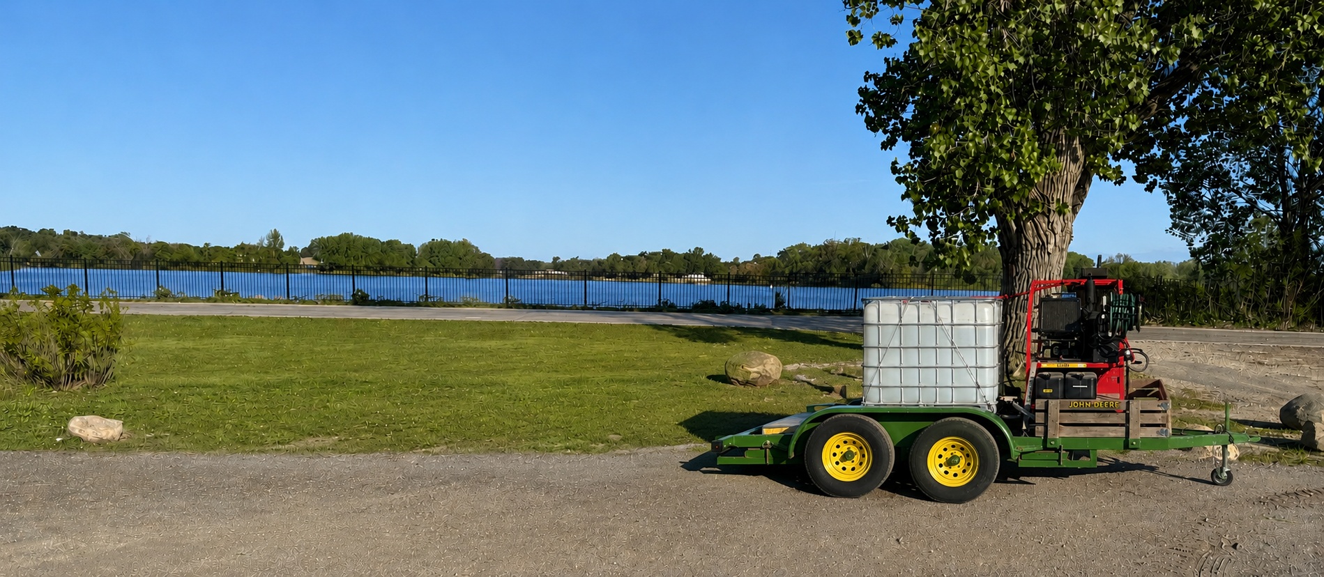 Conley's commercial power washing trailer